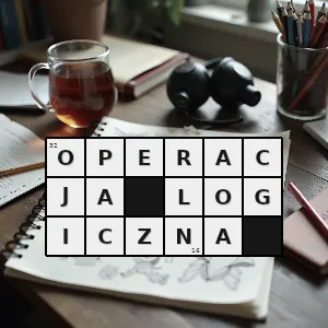 Hasło krzyżówkowe działanie lub zespół działań zwłaszcza przekształceń dokonywanych zgodnie z odpowiednimi regułami logicznymi na pewnych wyrażeniach w celu realizacji określonego zadania - operacja logiczna – rozwiązanie, synonimy, podpowiedzi i definicje krzyżówkowe